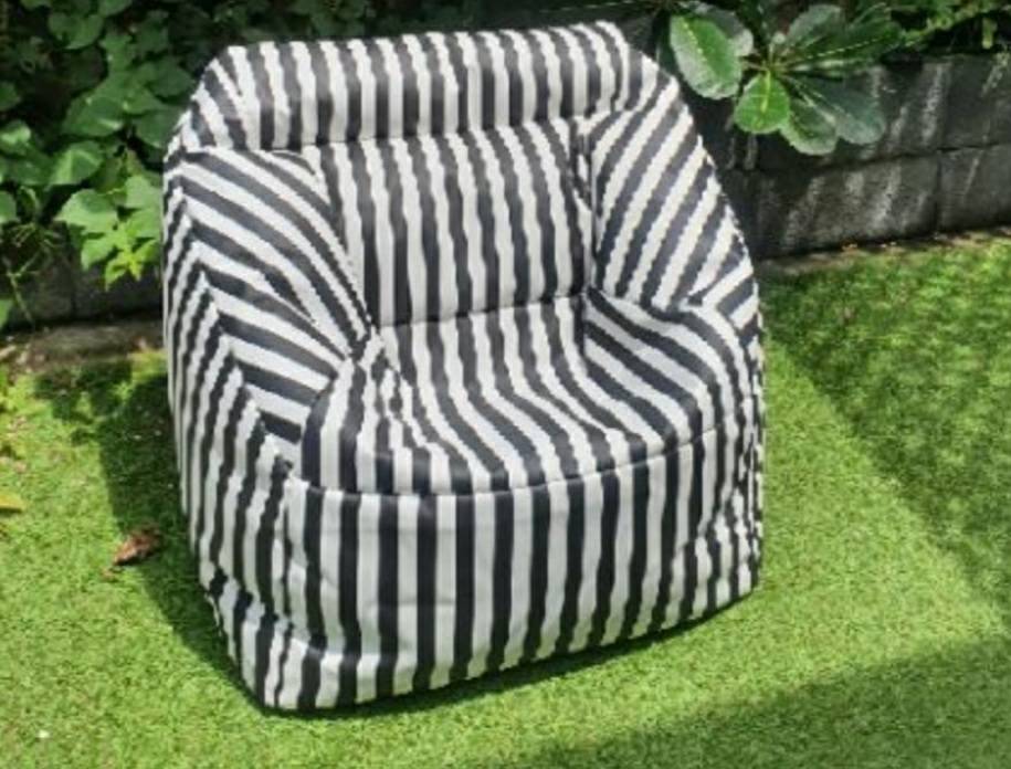  เก้าอี้ BeanBag ทรงโซฟา -Mini Sofa-PVC - ลายทาง